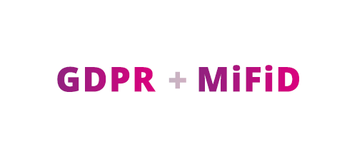 GDPR & MiFiD client systems and reports